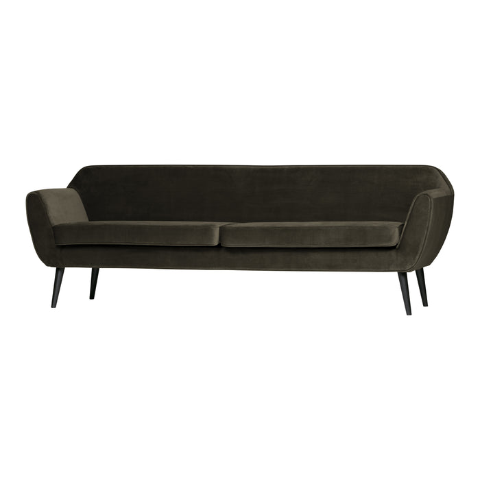 Woood Rocco 3-zitsbank - Velvet - Warm Groen