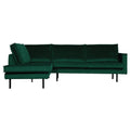 WOOOD Rodeo Hoekbank Links - Velvet -  Green Forest