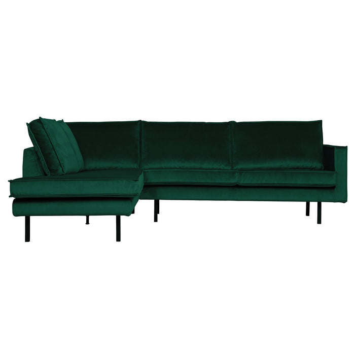 WOOOD Rodeo Hoekbank Links - Velvet -  Green Forest