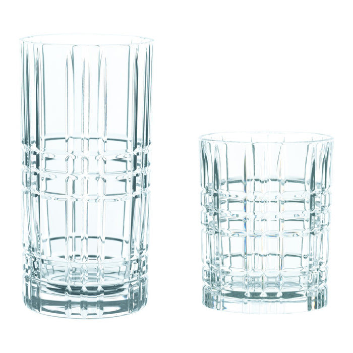 Nachtmann Square Whiskey- en Longdrinkglazen Set 12-delig