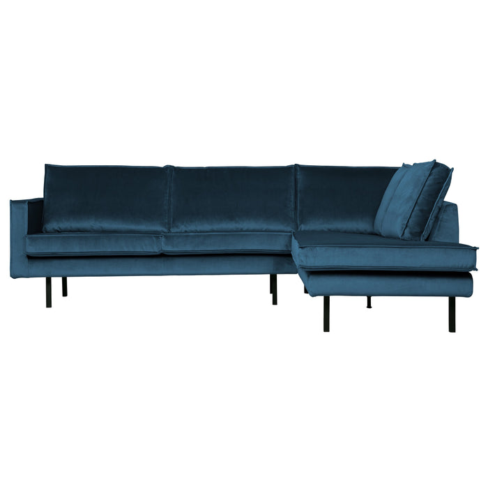 WOOOD Rodeo Hoekbank Rechts - Velvet -  Blauw