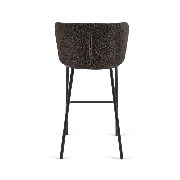 Kave Home Ciselia Barkruk - Zwart
