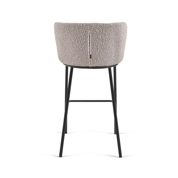 Kave Home Ciselia Barkruk - Lichtgrijs