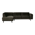 WOOOD Statement Hoekbank Links - Fluweel - Warm Green