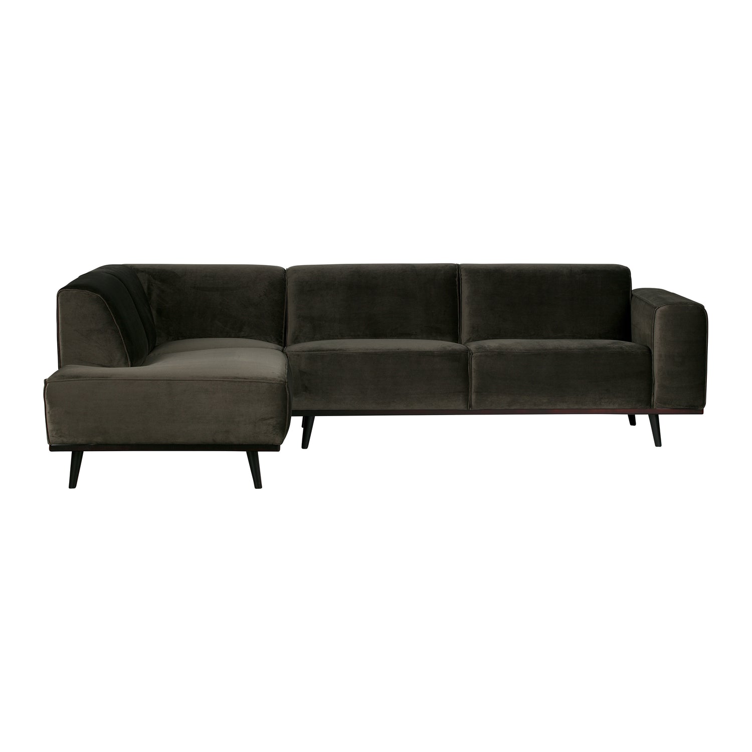 WOOOD Statement Hoekbank Links - Fluweel - Warm Green