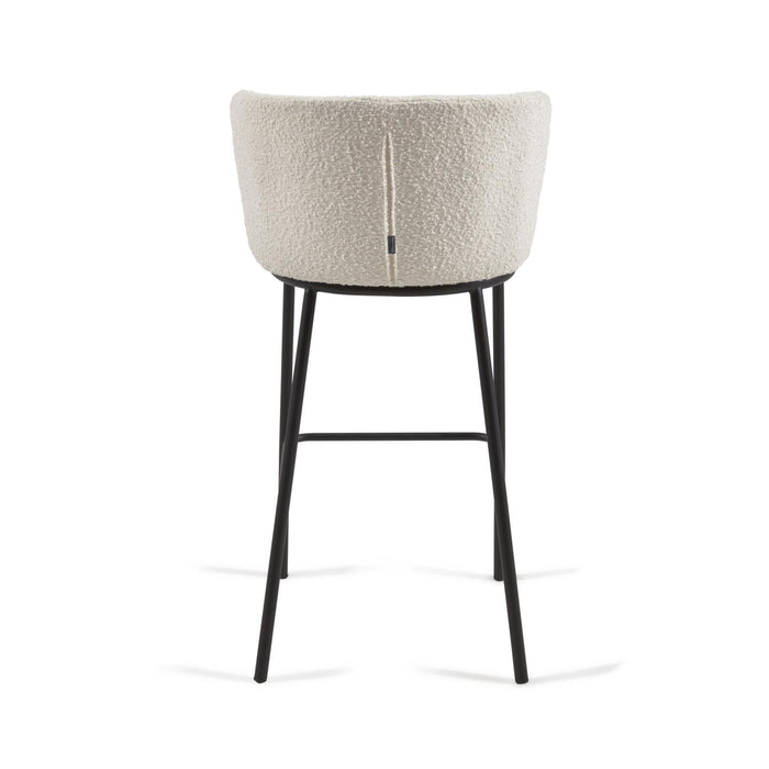 Kave Home Ciselia Barkruk - Wit