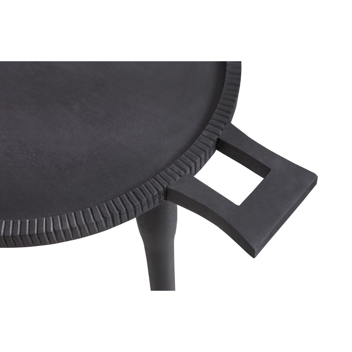 WOOOD Wynn Bijzettafel - Mangohout - Zwart - 41x43x35