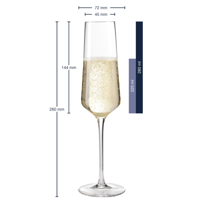 Leonardo Puccini Champagneglazen 0,28 L - 6 st.