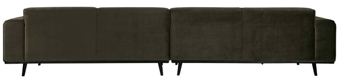 WOOOD Statement 4-zitsbank XL - Fluweel - Dark Green Hunter