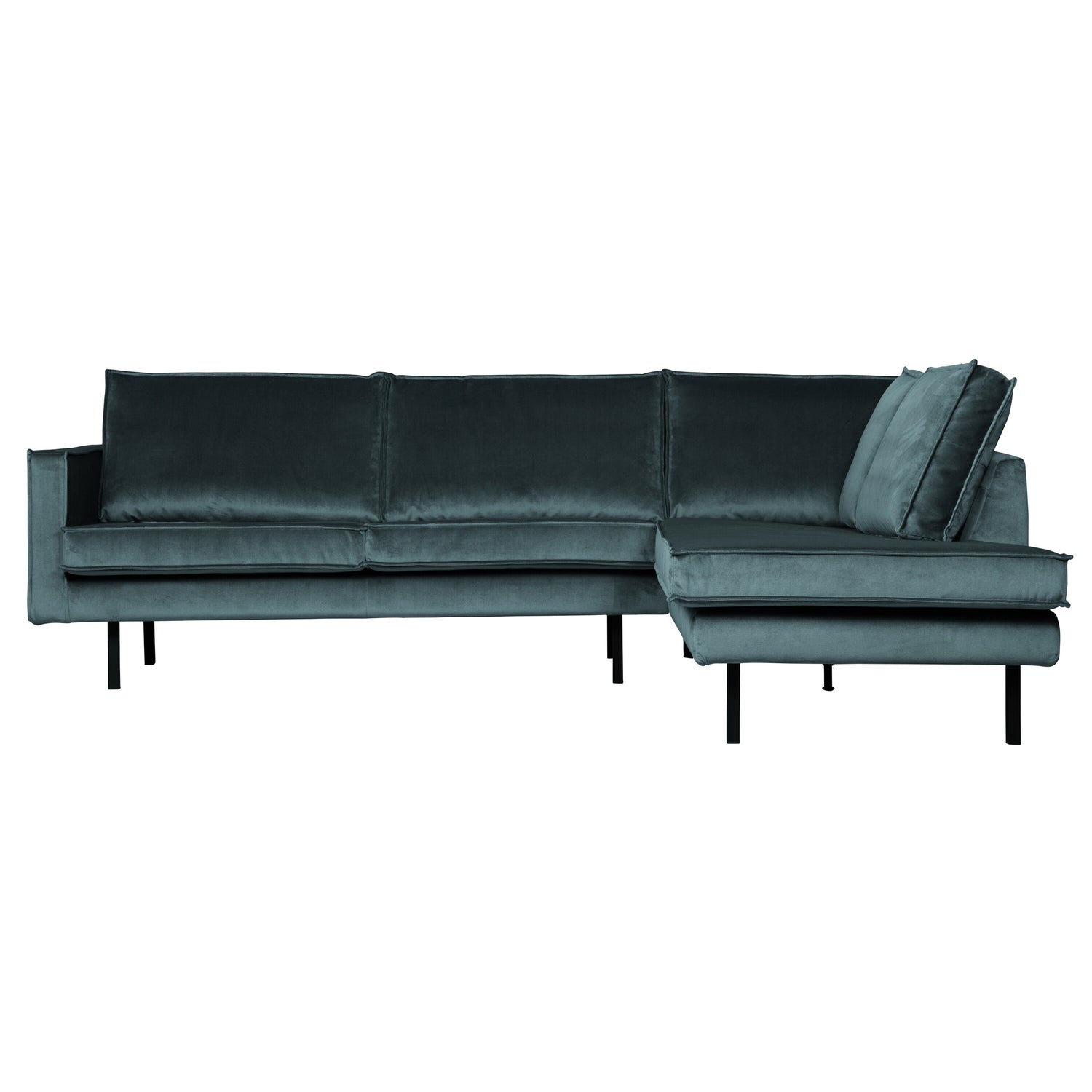 WOOOD Rodeo Hoekbank Rechts - Velvet -  Teal