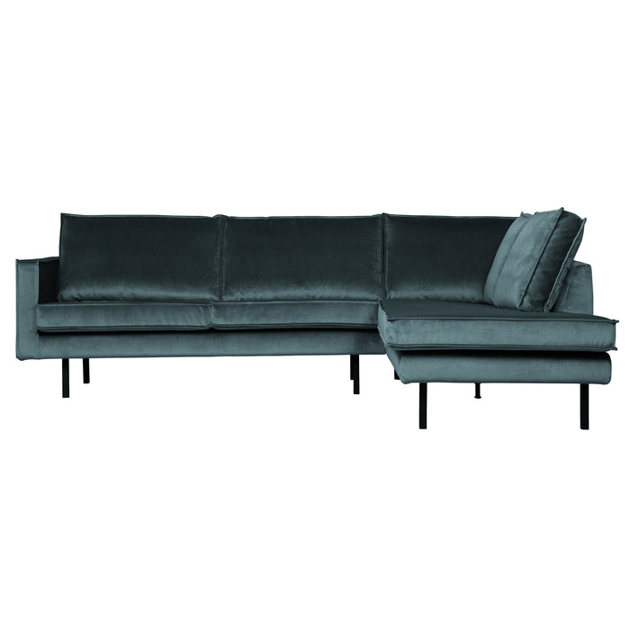WOOOD Rodeo Hoekbank Rechts - Velvet -  Teal