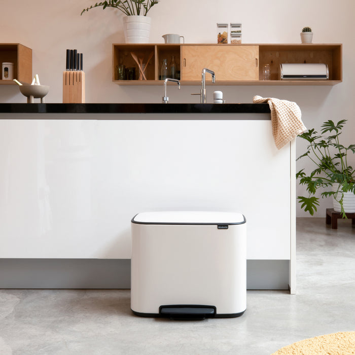 Brabantia Bo Pedaalemmer 34 Liter (11 + 23 Liter) - Soft Beige