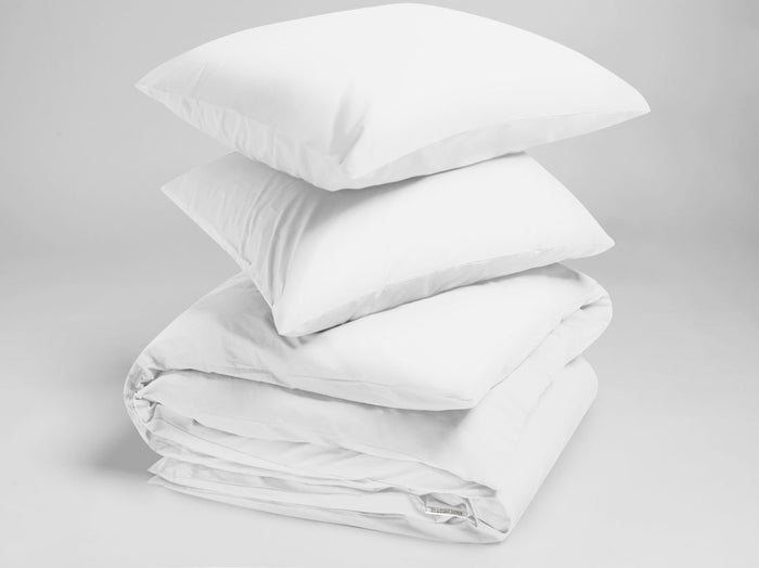 Yumeko overtrekset percal pure white 260x220 + 2|60x70