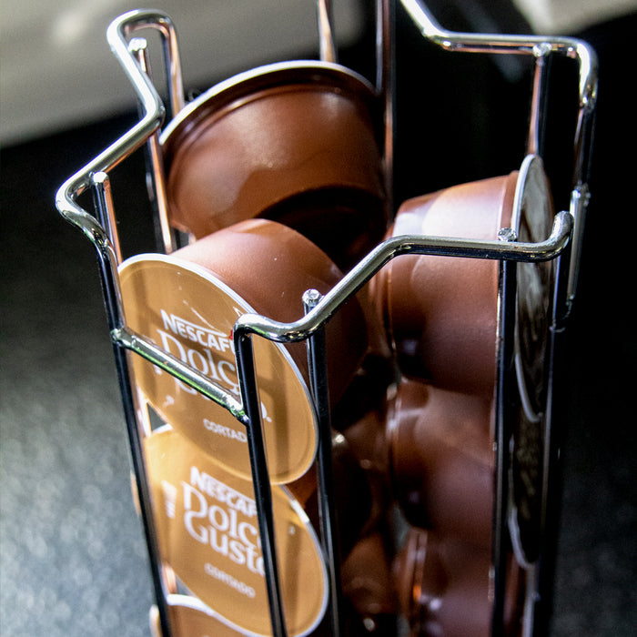 QUVIO Koffiecups standaard voor Dolce Gusto capsules chroom