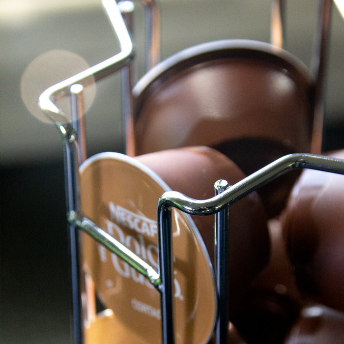 QUVIO Koffiecups standaard voor Dolce Gusto capsules chroom