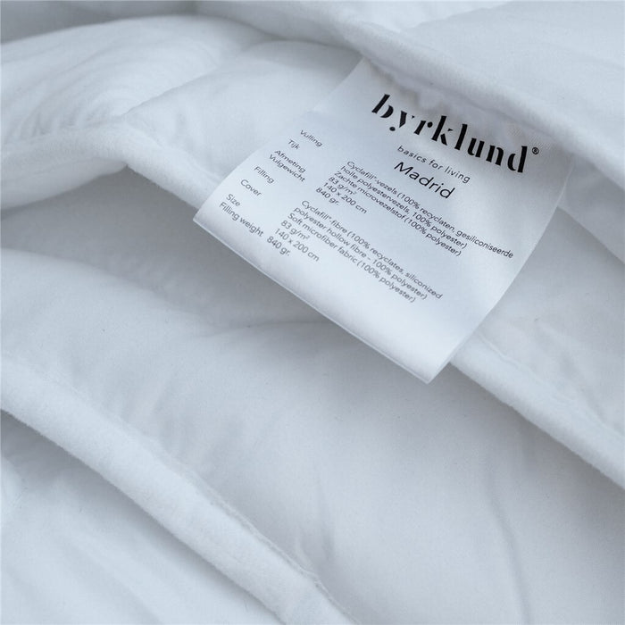 Byrklund - All Season Dekbed Madrid - 240x220 - Wit