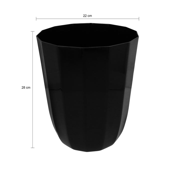 QUVIO Prullenbak plastic - Zwart