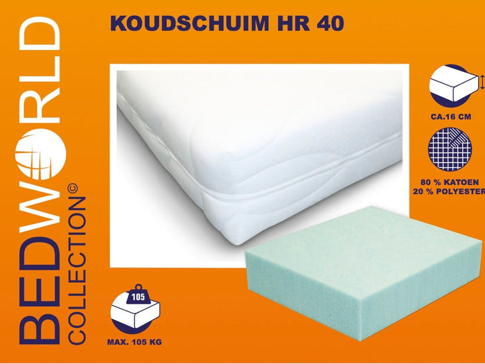 Bedworld Matras 120 x 200 cm - Koudschuimmatras