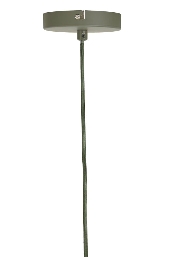 Light & Living Plumeria Hanglamp - M - H 40 x Ø 34 cm - Donkergroen