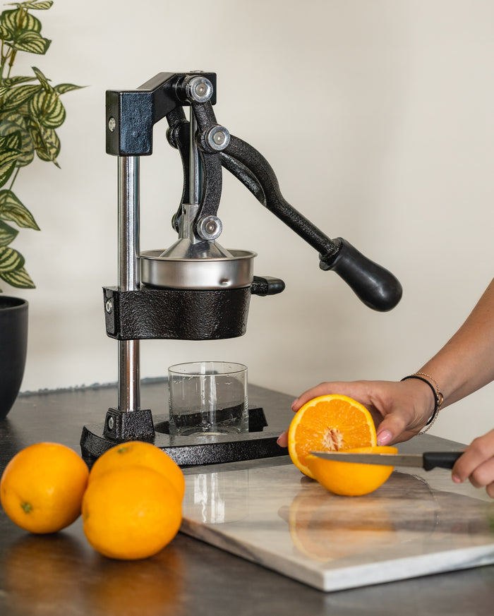 Cookinglife Citruspers - Gietijzer - Hevelmodel - Zwart