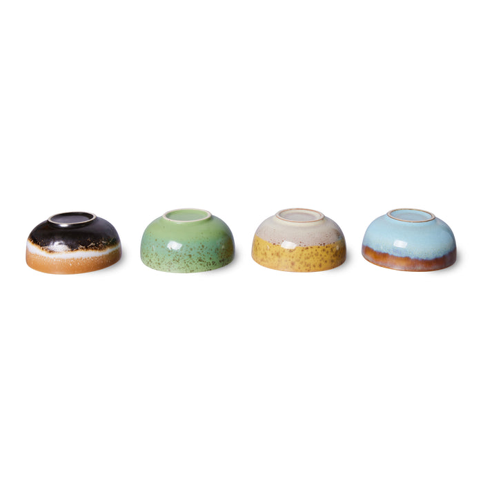 HKliving 70's Kommetjes Ø 8,3 cm - Set van 4 - Castor