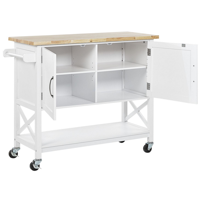 Beliani - MELE - Keukentrolley - Wit - MDF