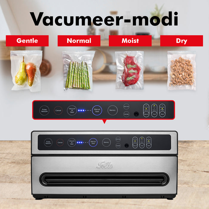 Solis VertiVac 5704 Vacumeermachine - Met Marineerfunctie - Zilver
