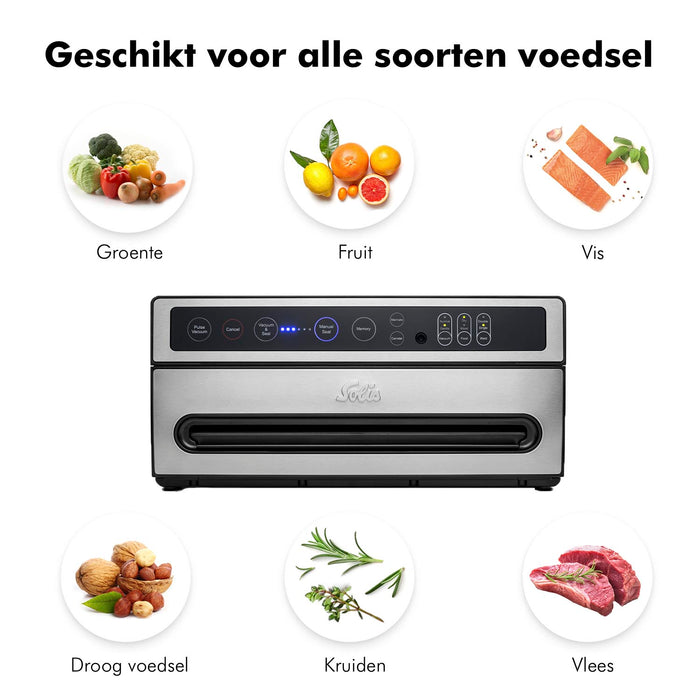 Solis VertiVac 5704 Vacumeermachine - Met Marineerfunctie - Zilver