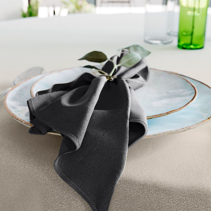 Mistral Home-set van 4 servetten-43x43 cm-zwart