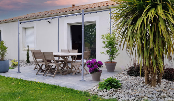 SORARA® Milano Overkapping | Paviljoen 285 x 400 cm Zand