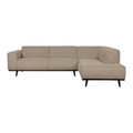 WOOOD Statement Hoekbank Rechts - Bouclé - Beige