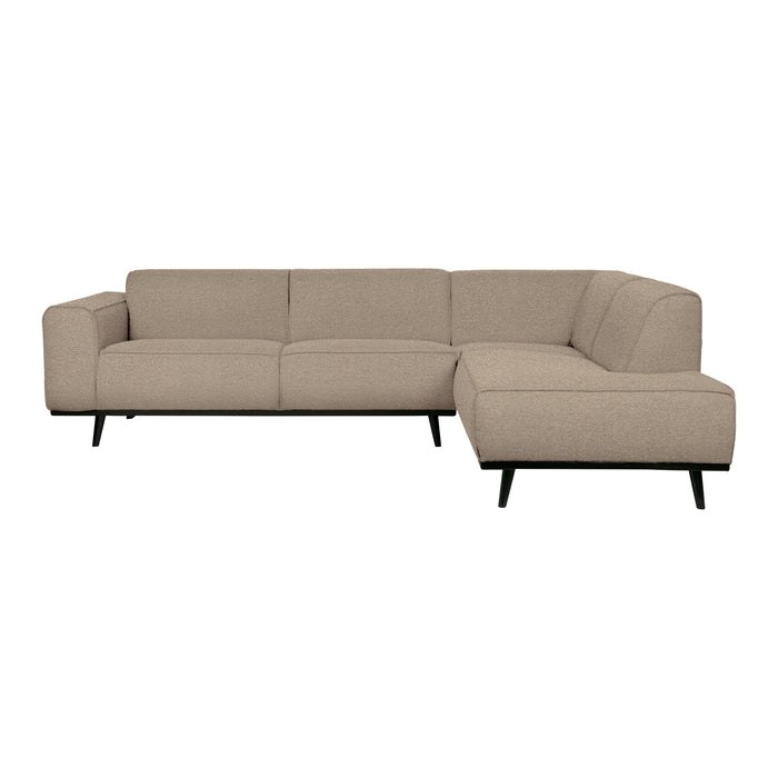WOOOD Statement Hoekbank Rechts - Bouclé - Beige