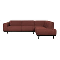 WOOOD Statement Hoekbank Rechts - Bouclé - Chestnut