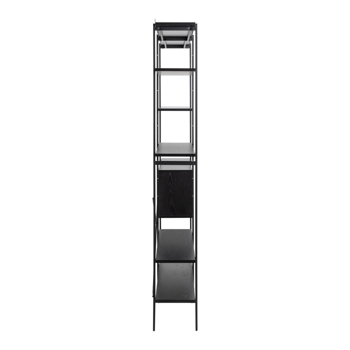 by fonQ basic Sleek Stellingkast B 172 cm - Ash Black