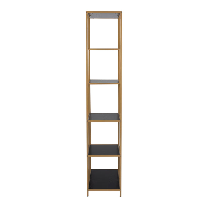 by fonQ  Jaxon Stellingkast 185 x 77 cm - Zwart / Goud