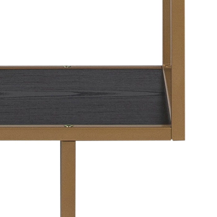 by fonQ  Jaxon Stellingkast 185 x 77 cm - Zwart / Goud
