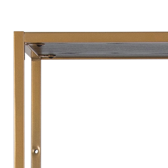 by fonQ  Jaxon Stellingkast 185 x 77 cm - Zwart / Goud