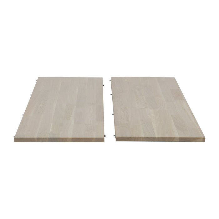 WOOOD Lange Jan Uitschuifbare Eettafel 120 x 200 cm - Whitewash Eiken