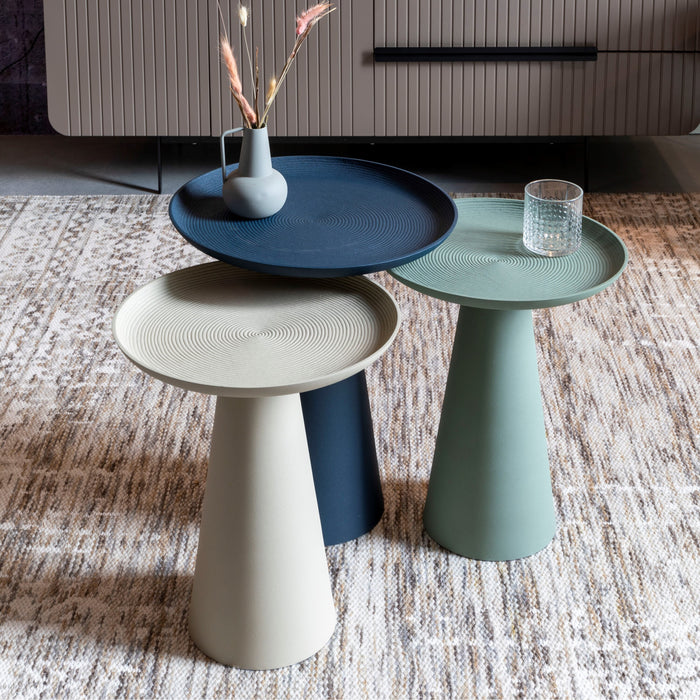 by fonQ basic Tira Bijzettafel - Klei - Ø 34,5 cm