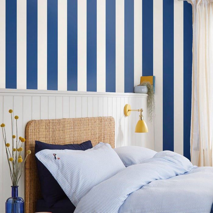 Joules vliesbehang Harborough Stripe Coast blauw