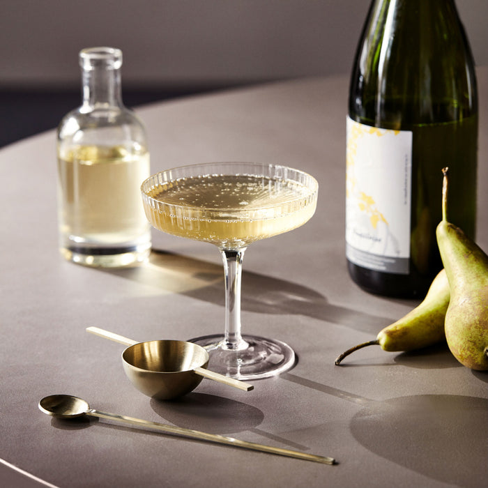 ferm LIVING Ripple Champagneglazen 2 st. - Clear