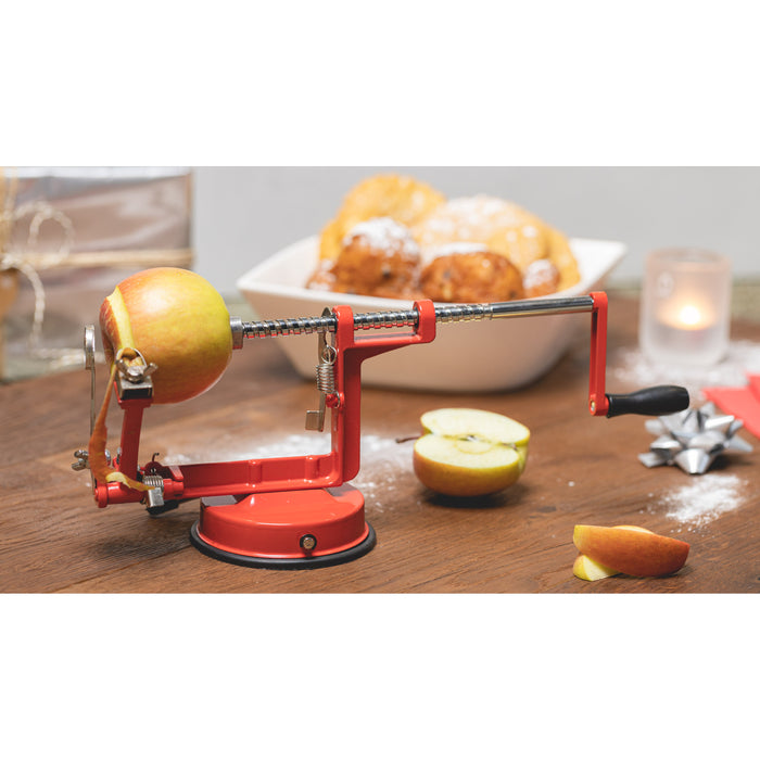 Sareva Appelschilmachine | Aardappelschilmachine - met zuignap - Rood