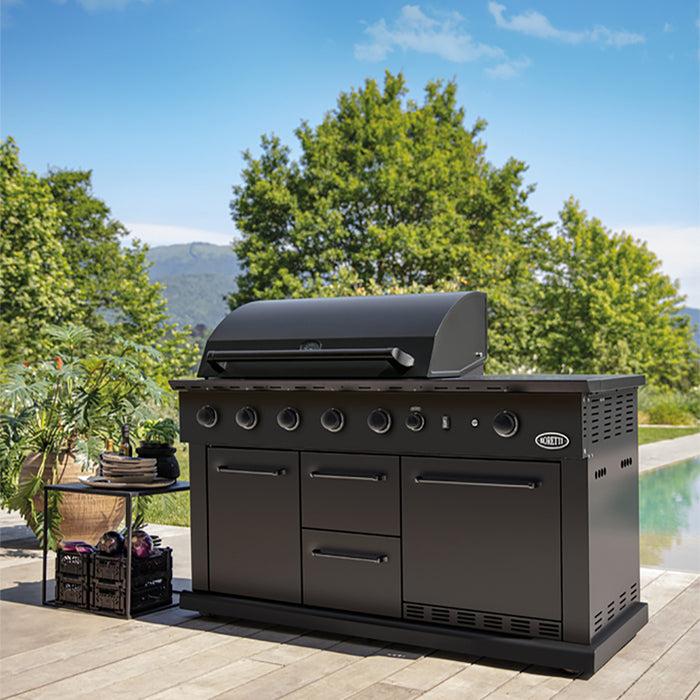 Boretti Luciano Barbecue incl. koelkast B 153 x D 60 cm