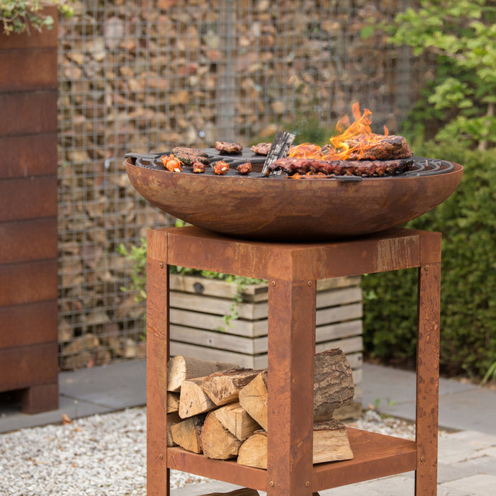 BBGrill Trinidad Barbecue Plancha Met Houtopslag Ø 80 cm