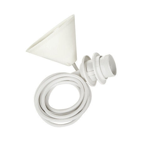 Bomerango Wall Spin houten muurlamp met koordset wit - Medium