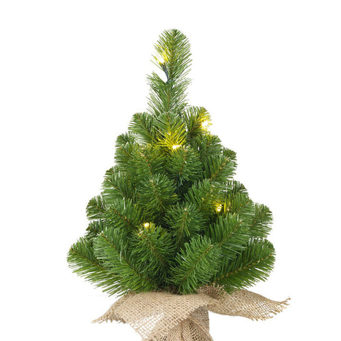 Mica Decorations Kunst kerstboom - mini - LED lampjes - 60 cm