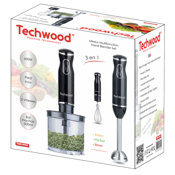 Techwood Staafmixerset 3-in-1