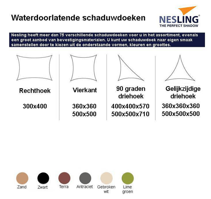 Nesling   Coolfit 3x5 Antraciet