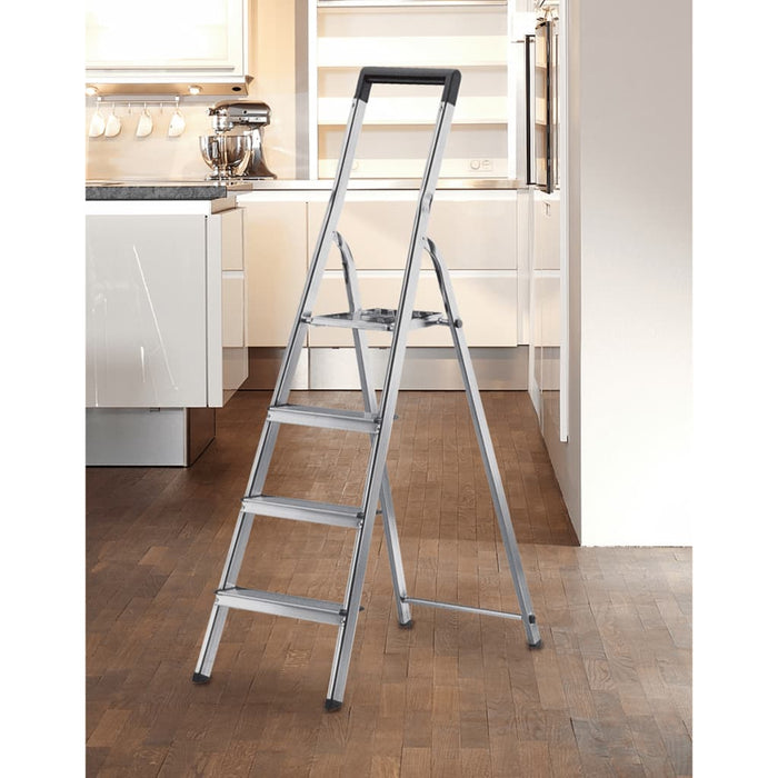 Hailo L40 huishoudtrap - 4 treden - Aluminium