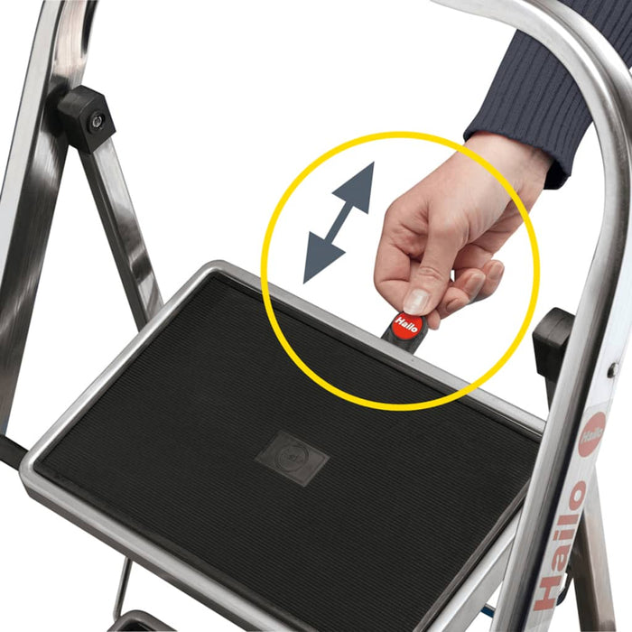 Hailo Trapladder inklapbaar K30 2 treden 82 cm 4392-801